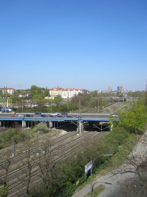 Blick auf Kolonnen- und Monumentenbrücke