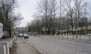 Torgauer Straße heute an der Stelle der früheren westlichen Ringbahn-Spitzkehre